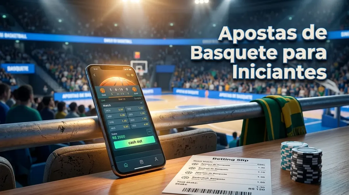 Bilhete de aposta e fichas, apostas basquete iniciantes.