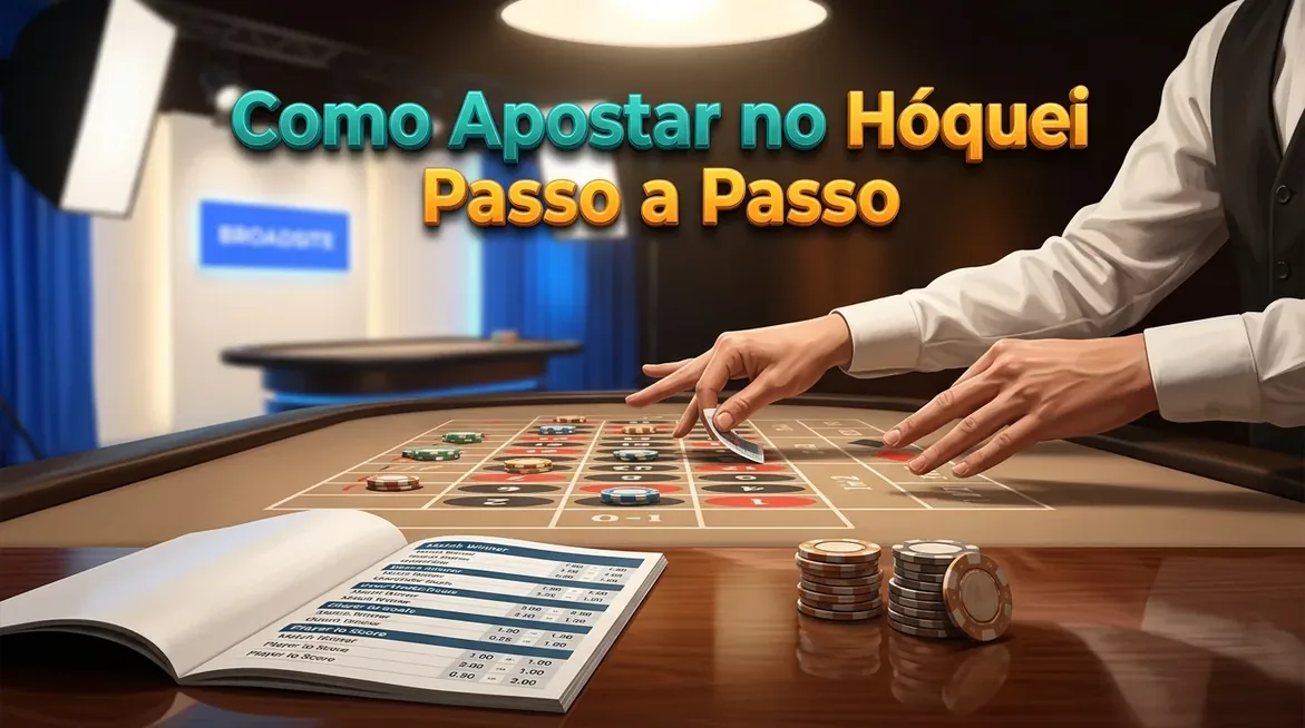 Boletim de apostas de hóquei com fichas